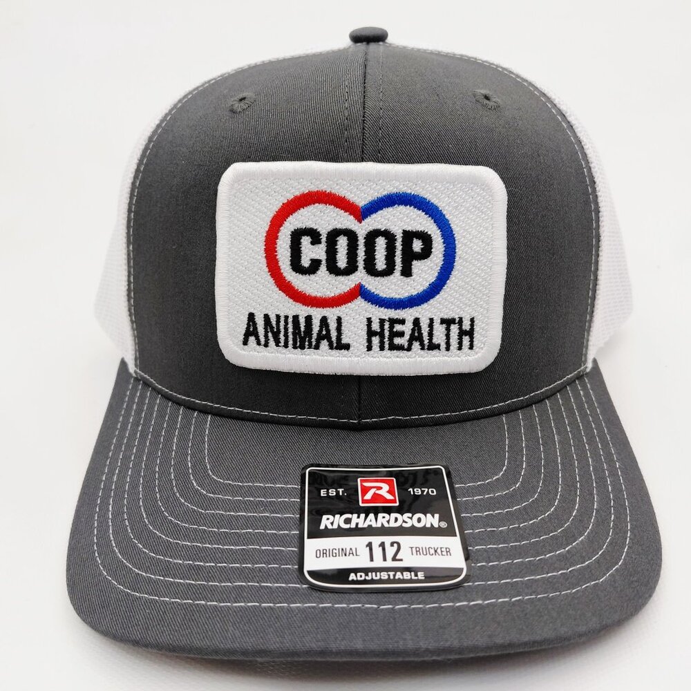 CO-OP Animal Health Gray And White 112 Richardson Hat Cap